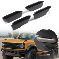 4pcs Front Door Handle Storage Box Accessories For Ford Bronco 2021 2022 4Door Paint Baking And UV Treated On Car Parts