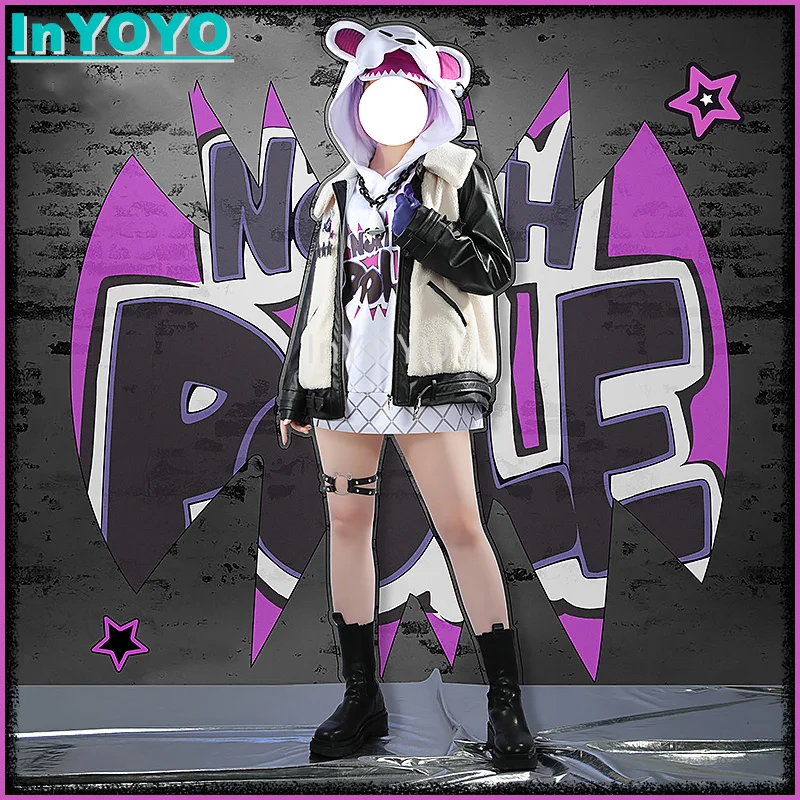 InYOYO Vtuber NIJISANJI Cosplay Selen Tatsuki Costume New Clothes Lovely Uniform Role Play Halloween Party Outfit Women 2023