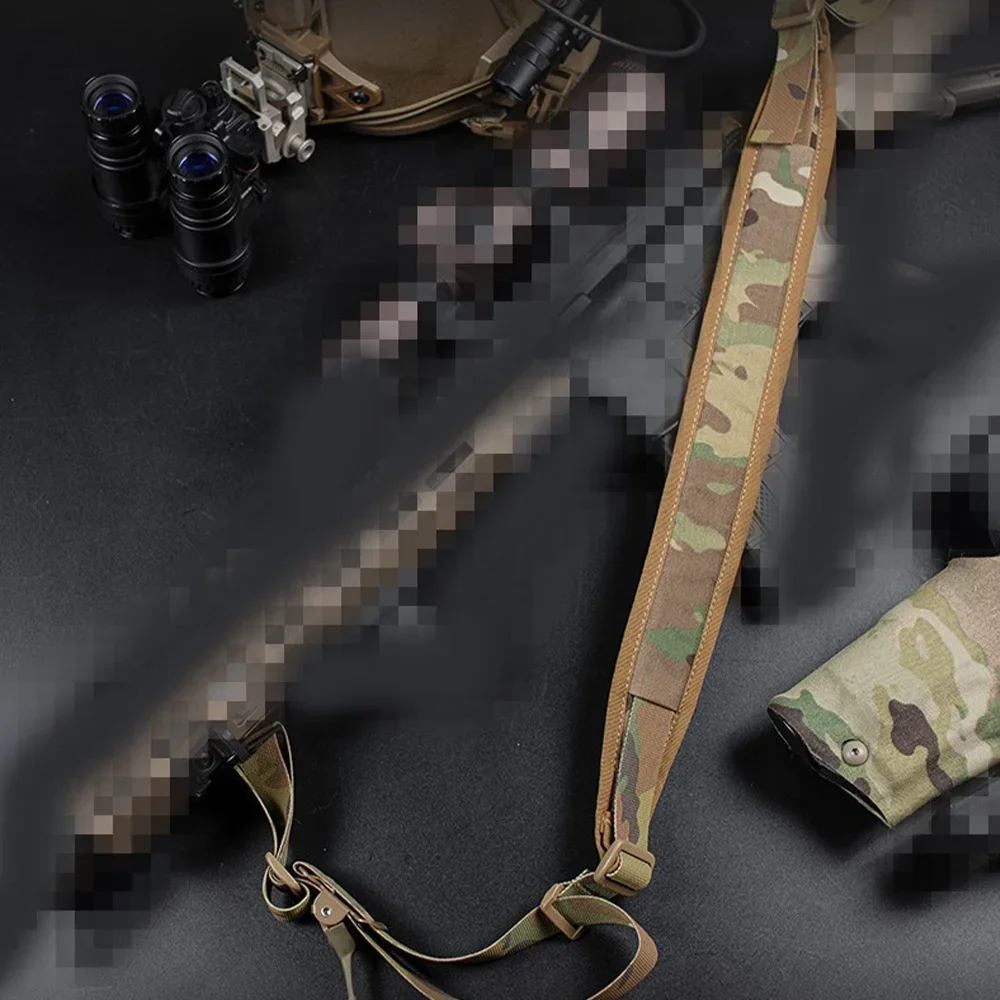 2 Point Sling Ferro Style Combat Modular Shoulder Strap Quick Adjust Rubber Pull Tab M4/AK Sling Airsoft