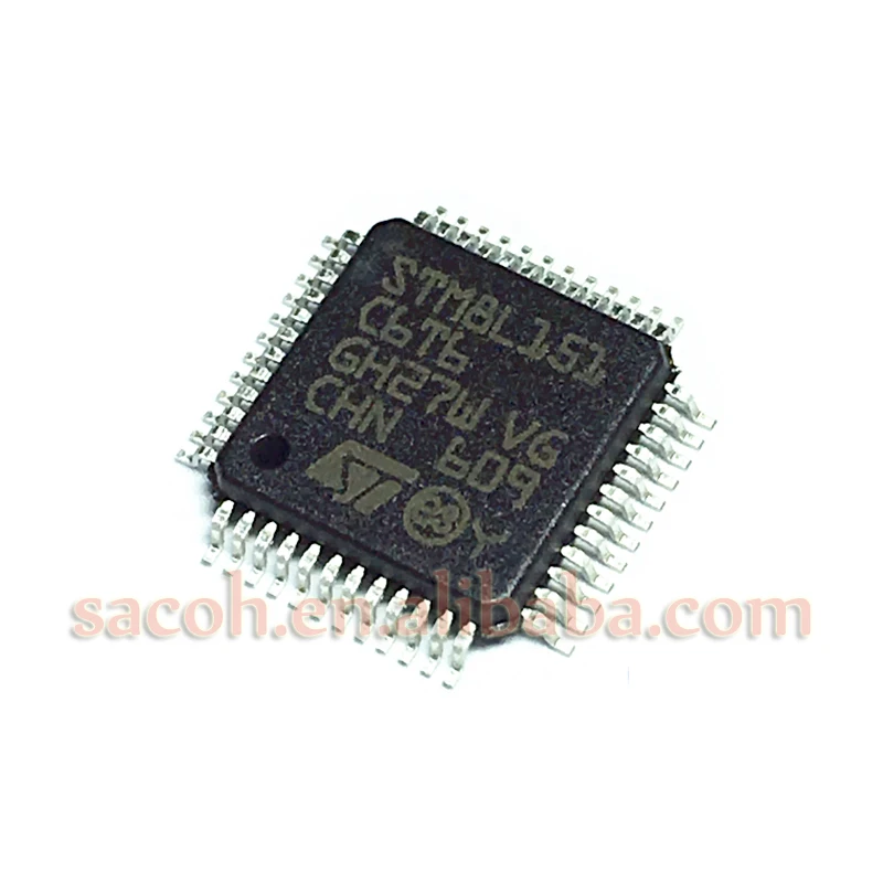 

2PCS/lot New OriginaI STM8L151C6T6 STM8L151 or STM8L151C6T3 or STM8L151C4T6 or STM8L151C4T3 QFP-48 8-bit ultralow power MCU