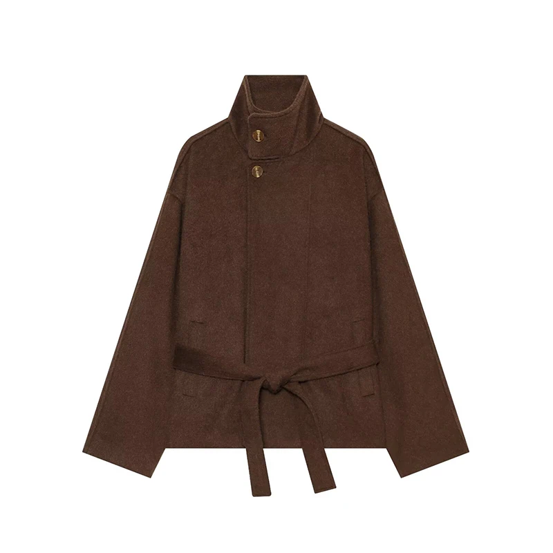 Women's Autumn Jackets 2026 New Fashion Loose Elegant Women's Turtleneck Warm Coats Street Chic Autumn Travel Youth Jackets Coat