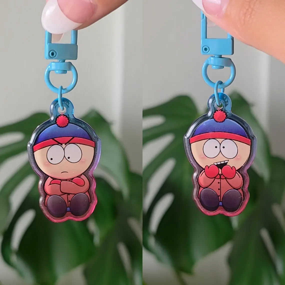 SP Double-Sided Acrylic Pendant Keychain Customizable Engraved Key Ring for Personalized Gifts