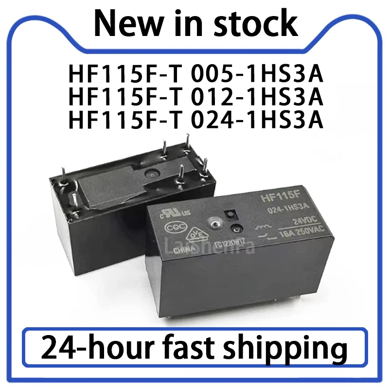 2PCS HF115F-I 005 012 024-1HS3A Relay 6-pin 16A Stock