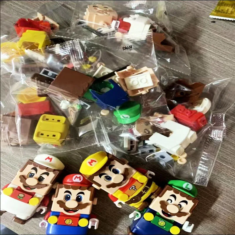 New Super Mario Table Decor 20Pcs DIY assembled game Collection toys Children\'s holiday gifts party supplies