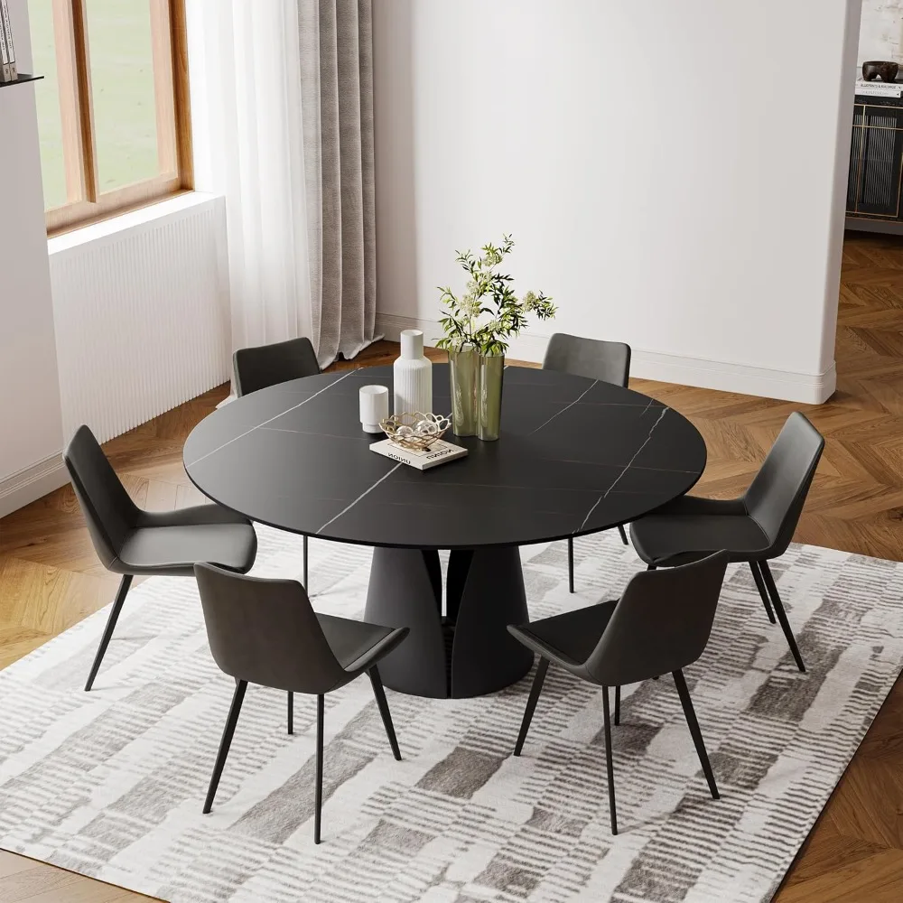 Round Dining Table for 6, Marble Dining Table 60