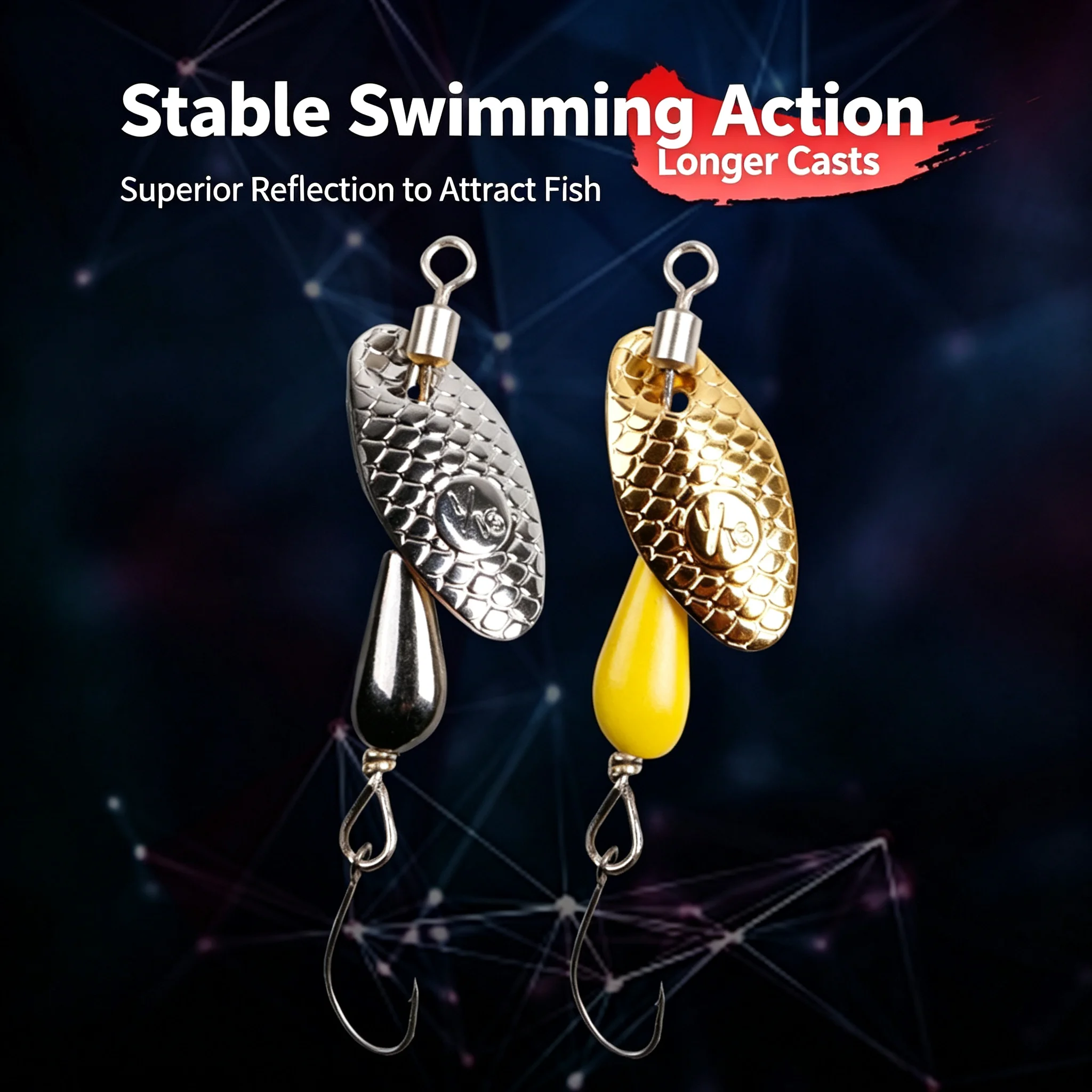 Micro Spinner Lure 5.5cm 2.8g - Fishing Lure Spinnerbait review and price