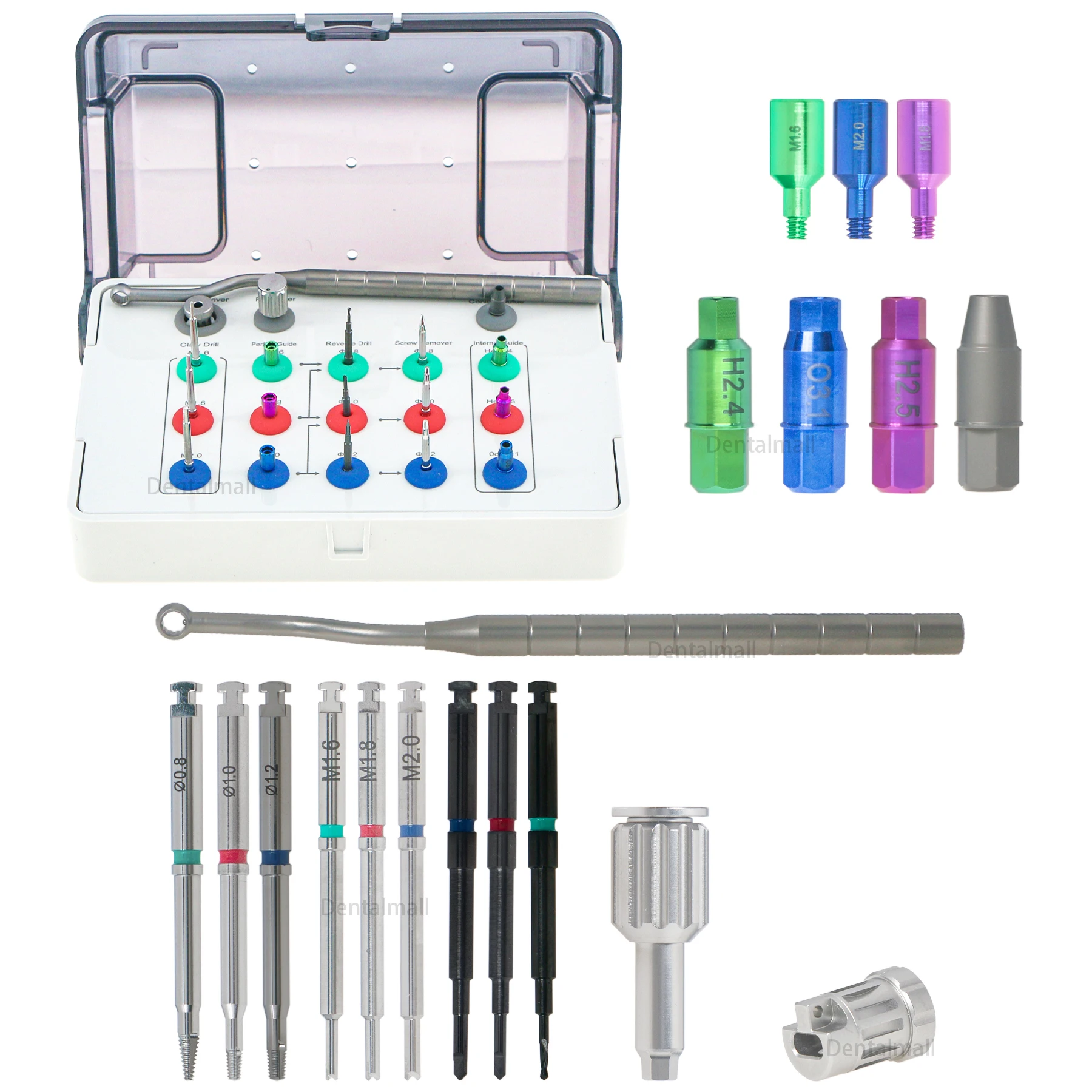 NEW Upgrade Dental Screw Remover Kits Implant Claw Reverse Drill Guide Driver NeoBiotech