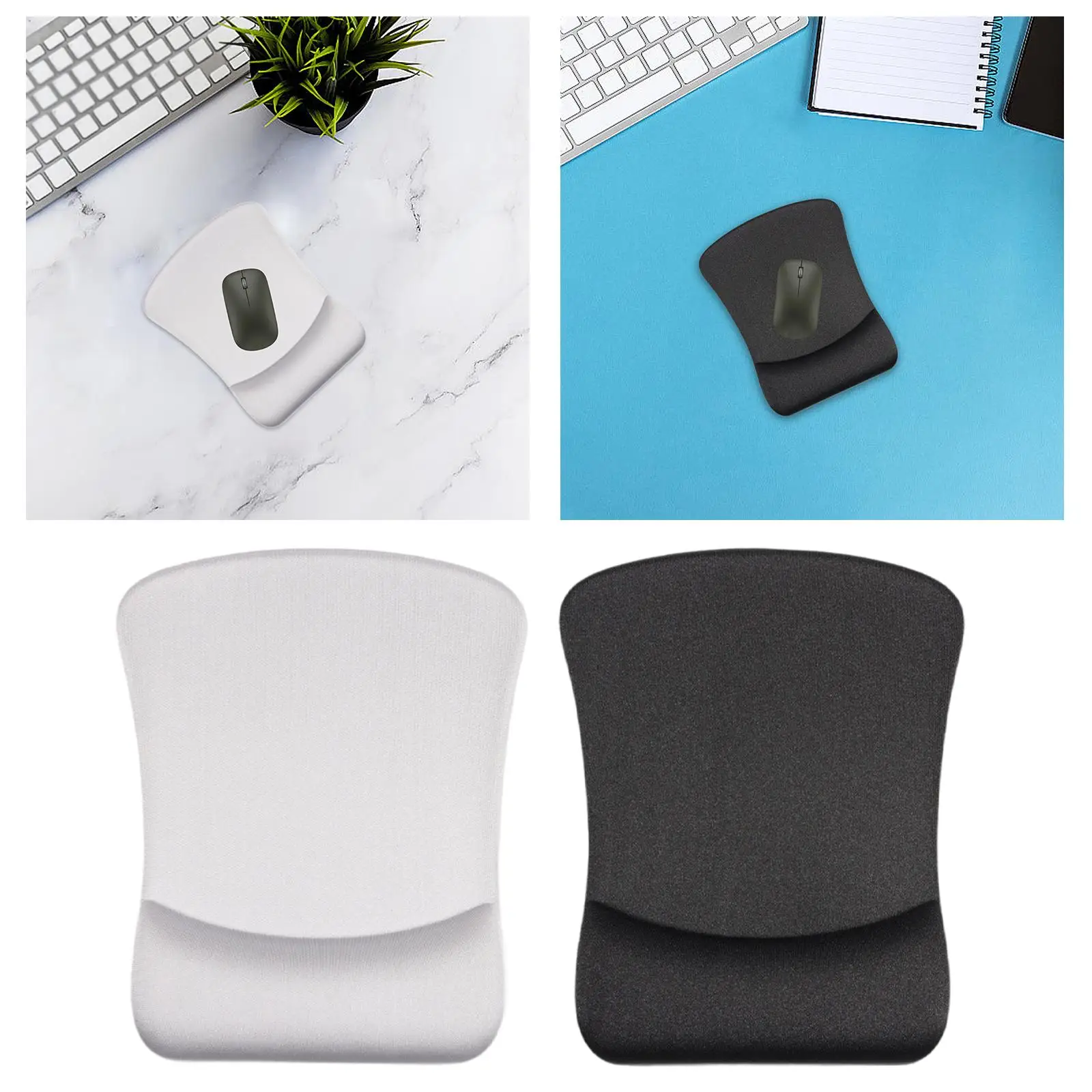 Computer Mousepad Comfortable Portable Anti Slip PU Base Ergonomic Gaming Mouse Mat Desktop Mouse Pad for Office Desk Laptop