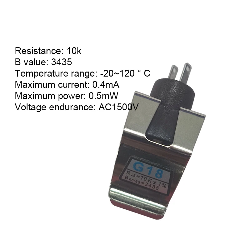 

Gas Boiler NTC Sensor Gas Boiler Parts HSNTC008R-G18-10K Temperature Sensor G18 Tube Clamp Thermistor Temperature Sensing Probe