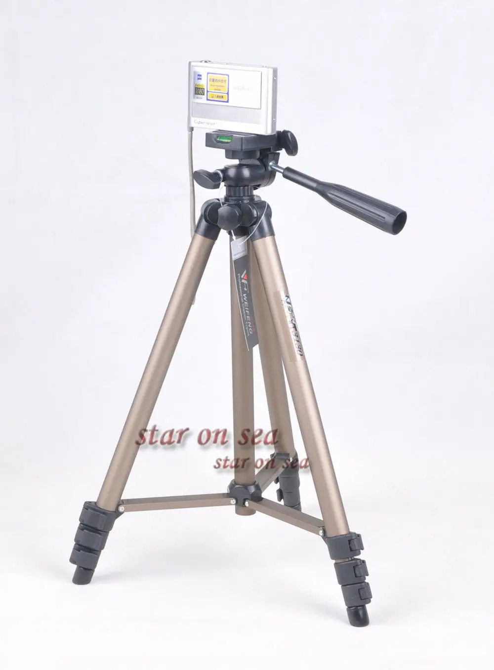 Handiness Video Camera Camcorder DV Tripod + Mobile Phone Clip Live Travel Portable Tripod Weifeng WT 3130