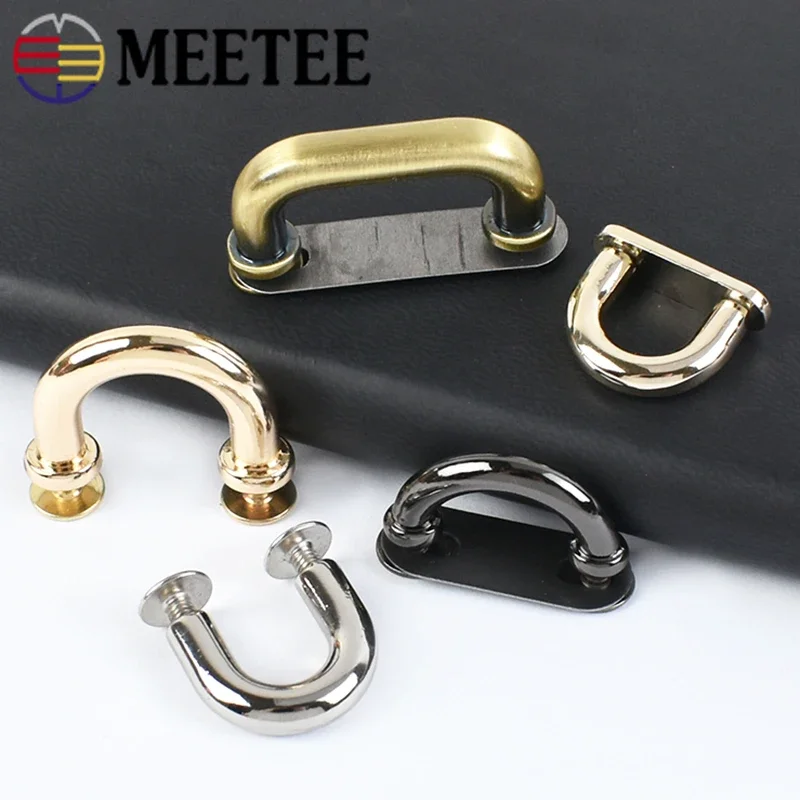 5/10/20Pcs D Ring Metal Arch Bridge Buckle Bag Strap Hook O Rings Side Clip Clasp Belt Buckles Handbag Hardware Accessories