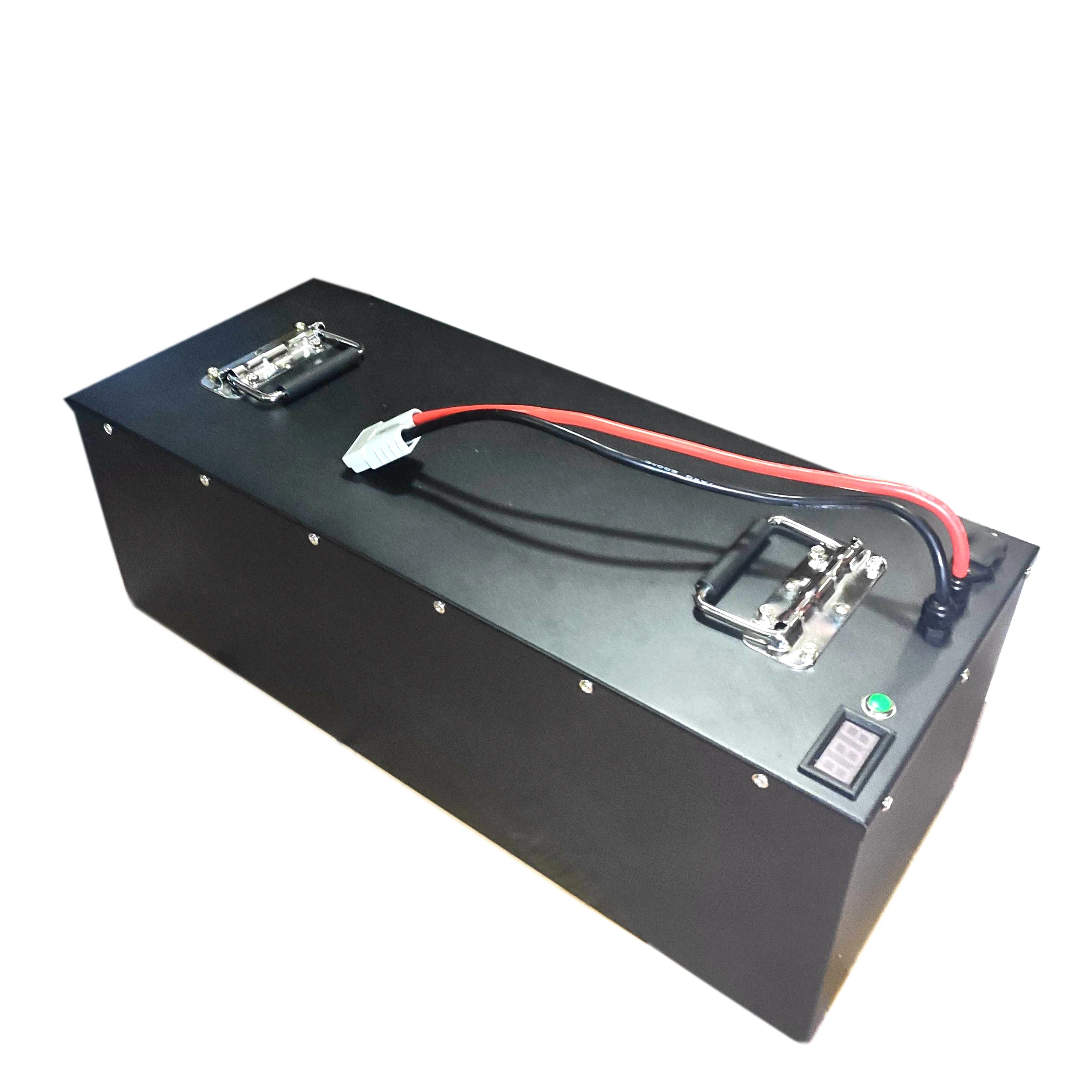 Waterproof 60V 100Ah Li-ion battery with BMS for scooter Forklift sweeper Sightseeing car AGV + 10A charger