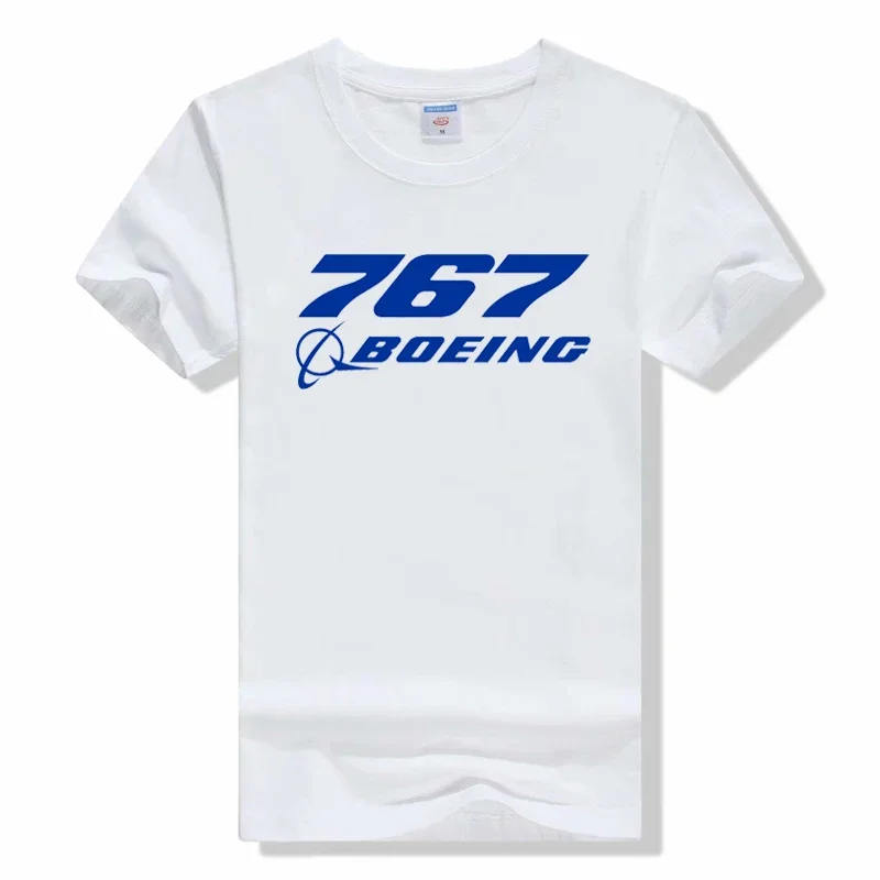 streetwear fashion  Summer BOEING AEROPLANE Print Shirt Casual Solid Short Sleeve Breathable Cotton  Short sleeved tops t shirt