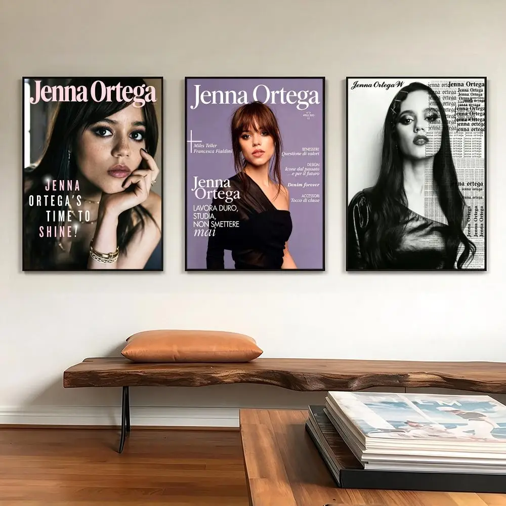 actress Jenna Ortega Poster HD Poster Printing Cozy Warm Style Home Decor for Bedroom Corridor Cafe Gift