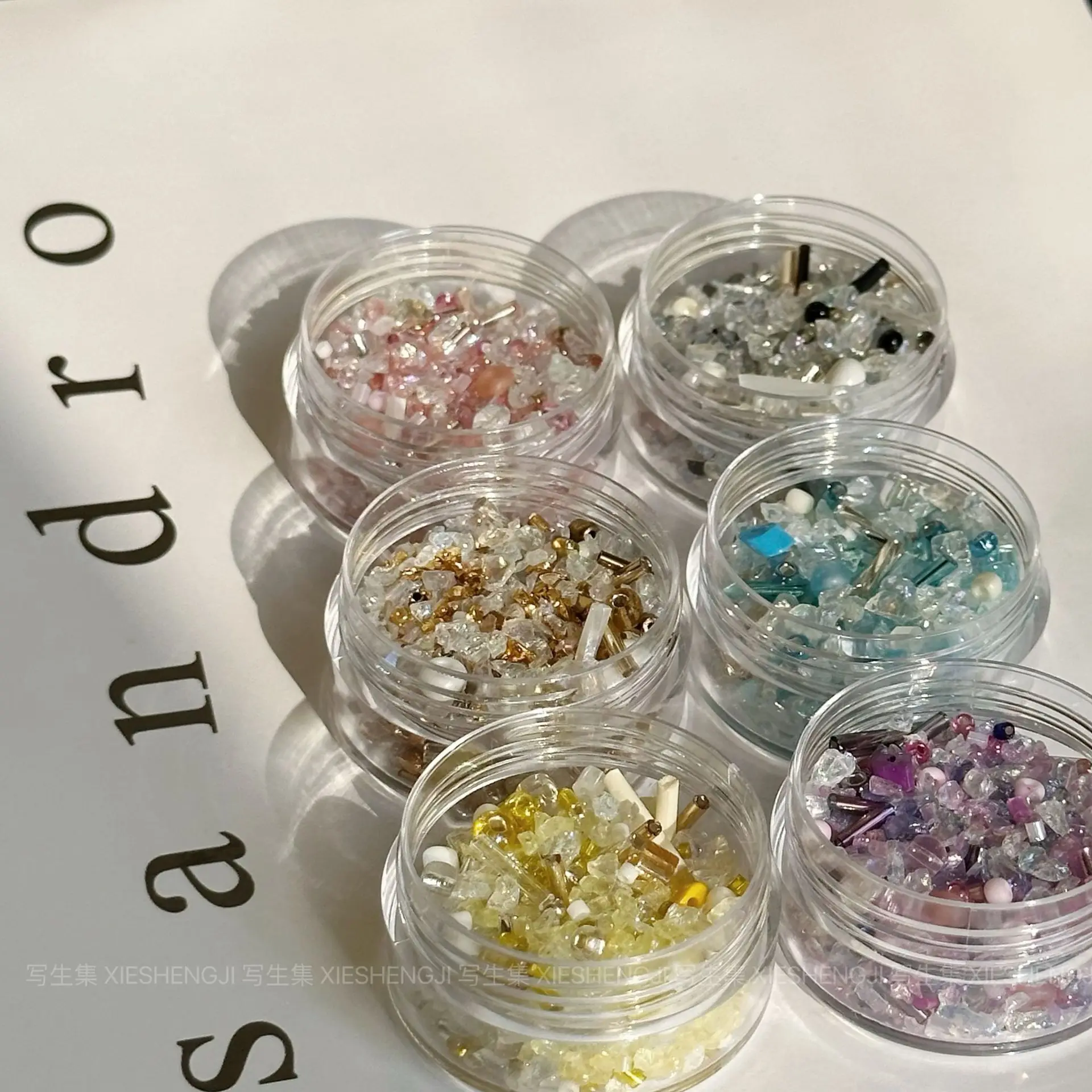 3D Nail Bare Mixed Sharp Bottom Zircon Sparkling Crystal Mini Art Rhinestones Collection Diamond Decorative Accessories