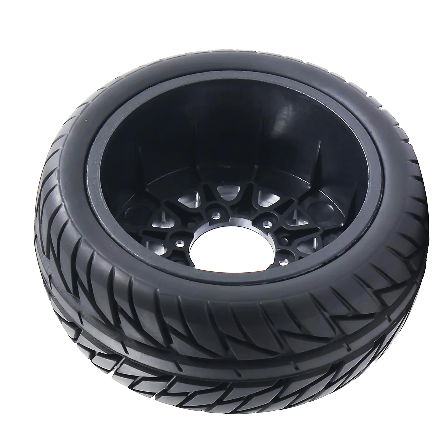 1/10 1/8 RC Truck Tires And Wheels 12mm 14mm 17mm Hex OD 4.45" For 1:8 1:10 Scale Truck On Road Car Arrma Senton 3S Axial Losi - view 5