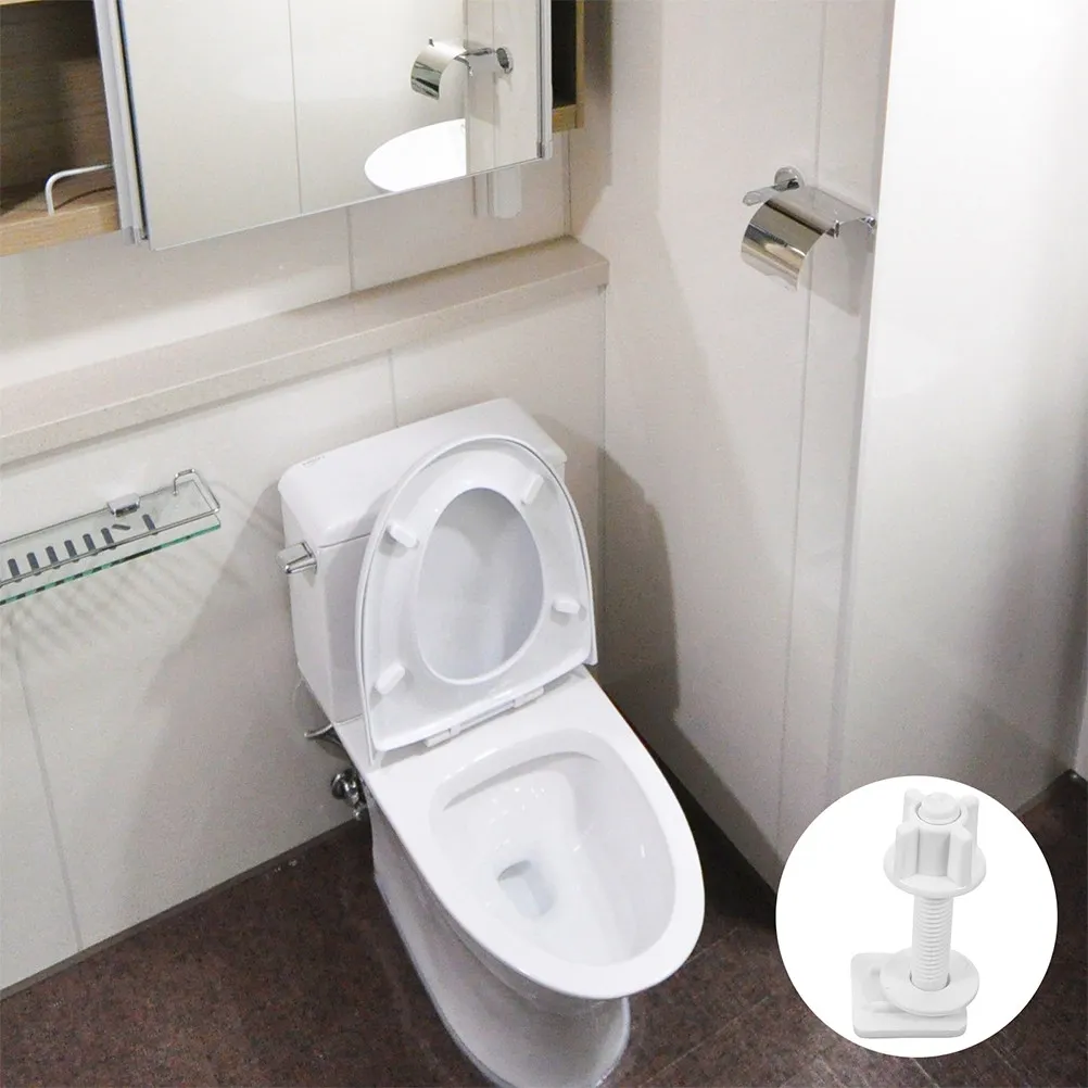 

Комплект из 4 шт. пластиковых винтов, болтов, гаек и шайб из АБС-пластика для унитаза, сменная фурнитура для крепления сидений, крышек и накладок, обеспечивающая устойчивое крепление