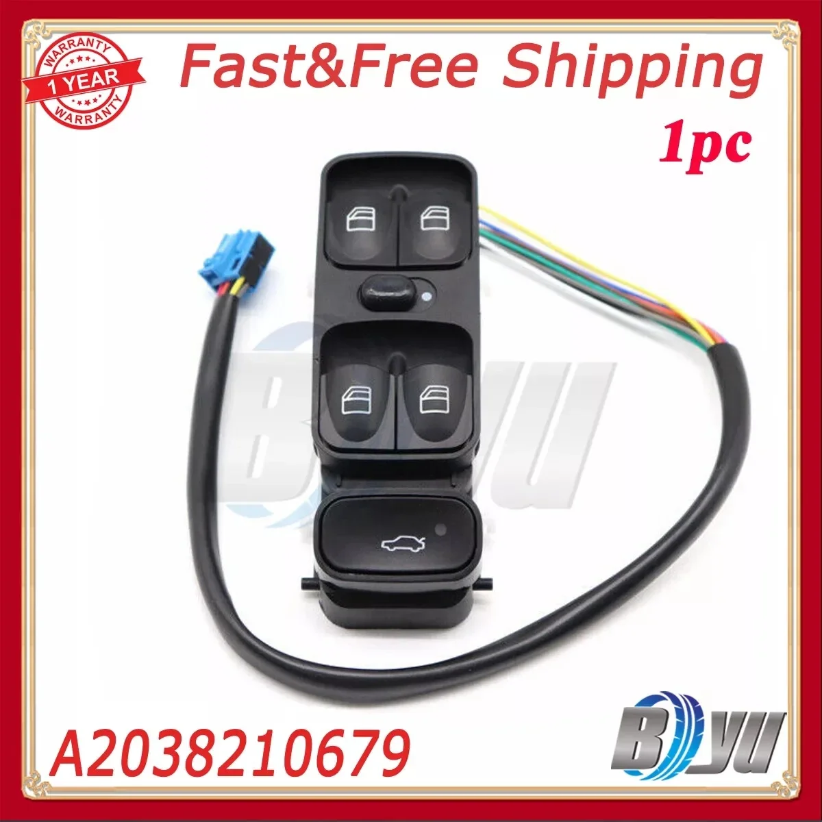 

Front Left Power Window Switch A2038210679 For Mercedes W203 C-CLASS C320 C230