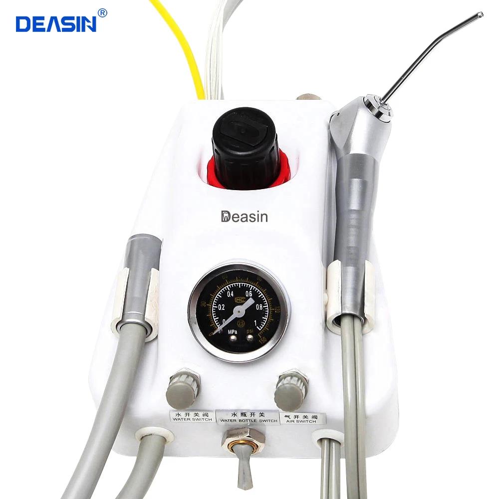 new arrive Dental Lab plastic Portable one Turbine Unit Air Compressor 3 way straw for dentist