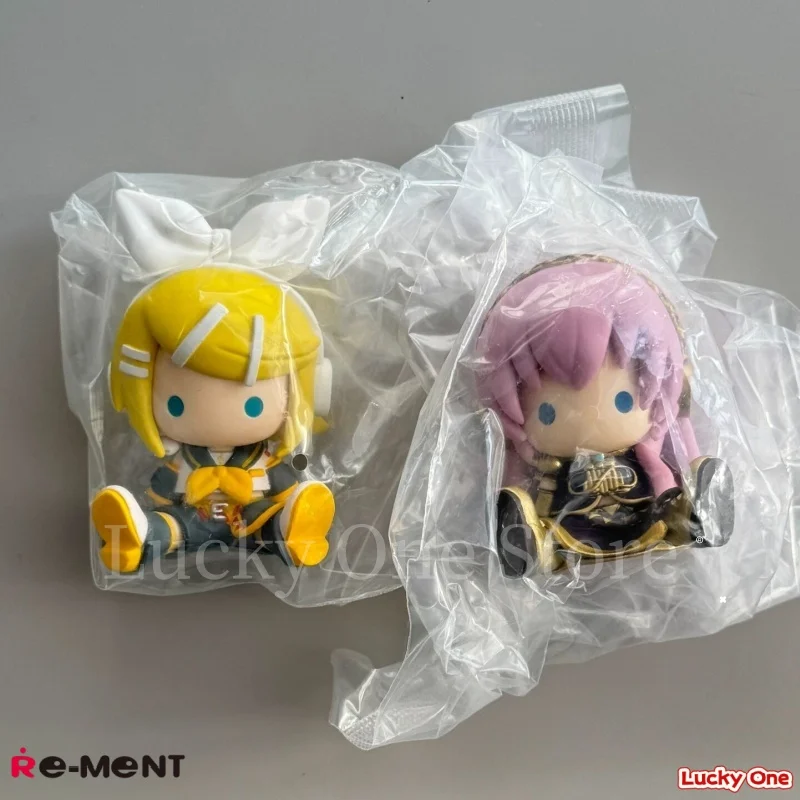 RE-MENT officiel Hatsune Miku et Kagamine Rin avec KAITO Doudou Eye Anime Figurine jouets à collectionner pour les Fans