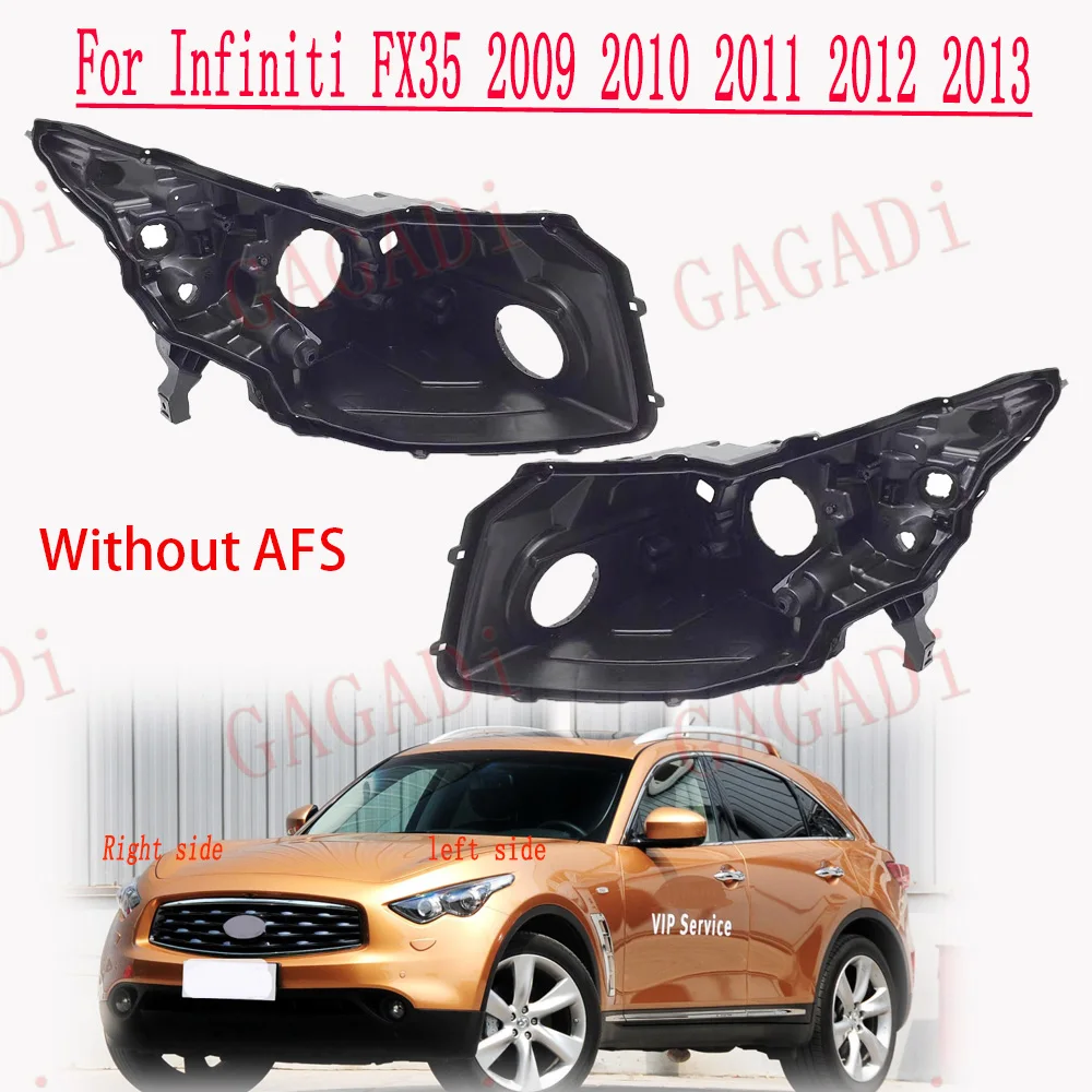 

Fit For Infiniti FX35 FX37 FX50 2009 2010 2011 2012 2013 Car Light Rear Base House Front Headlight Back Housing