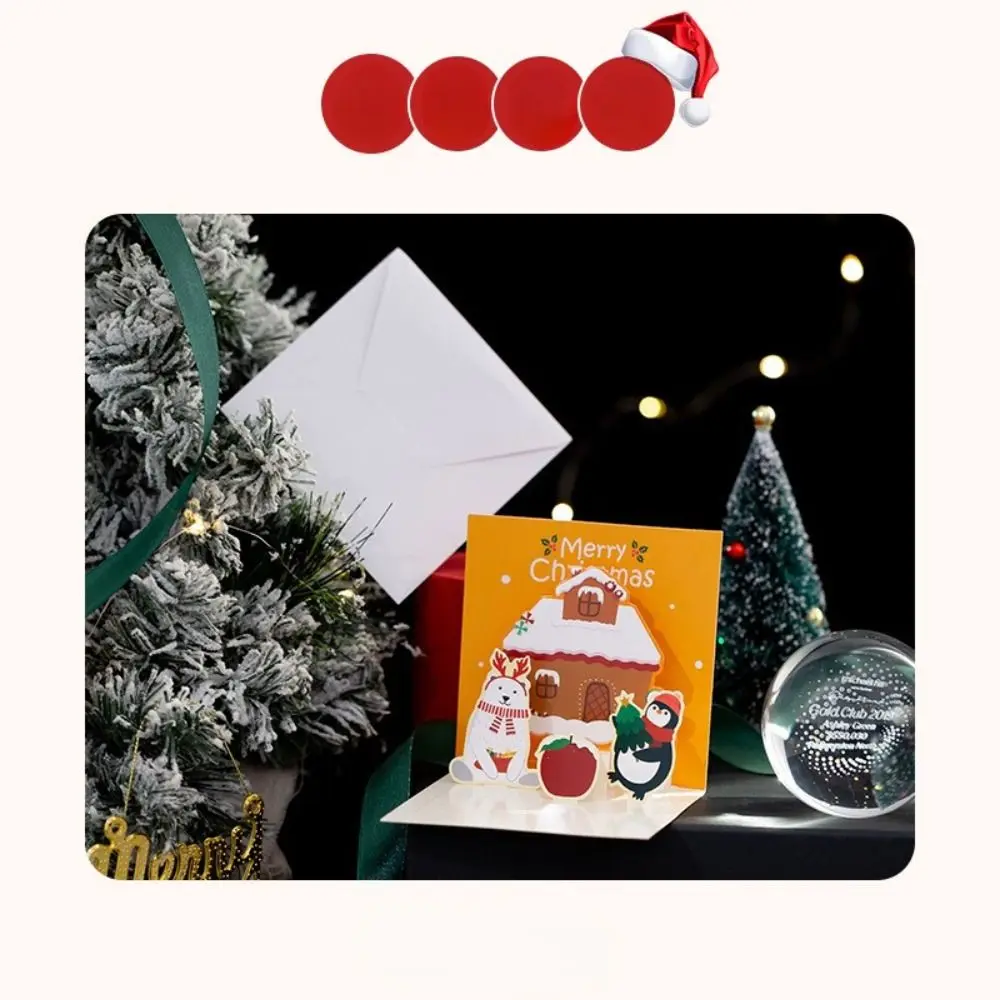 هدايا السنة سانتا كلوز عيد ميلاد الأصدقاء بطاقات المعايدة مع المغلف عيد الميلاد بطاقة بريدية نعمة بطاقات شكرا لك بطاقات