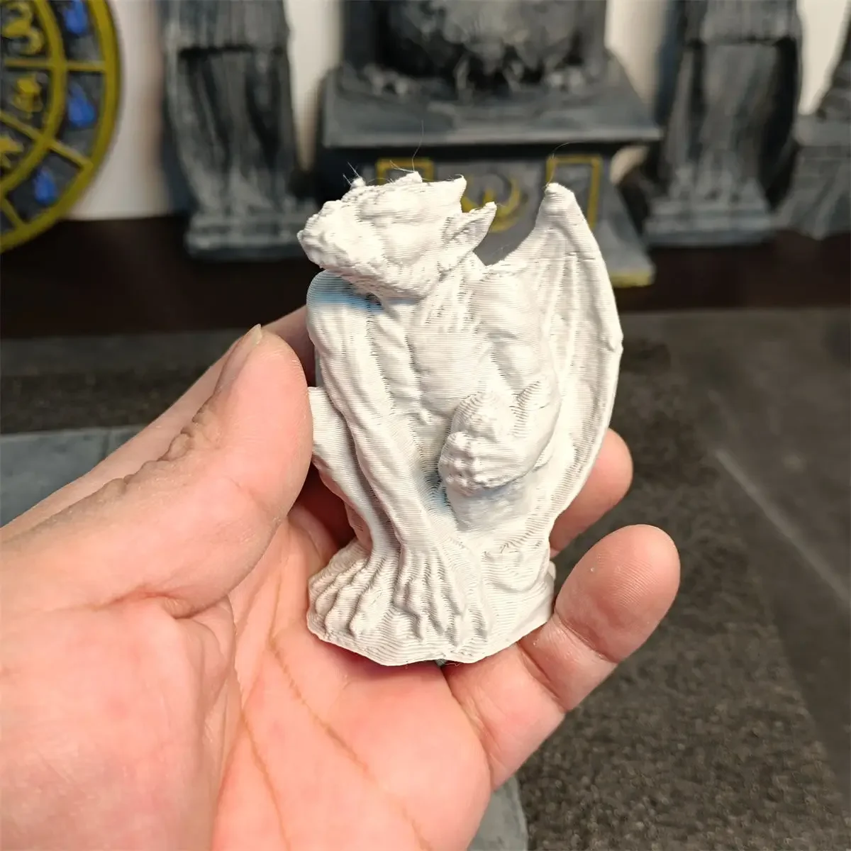 3d Printed Gargoyle Model Decoration Saint Seiya Landscape Accessories Sacred Clothing Mythological Scene Props