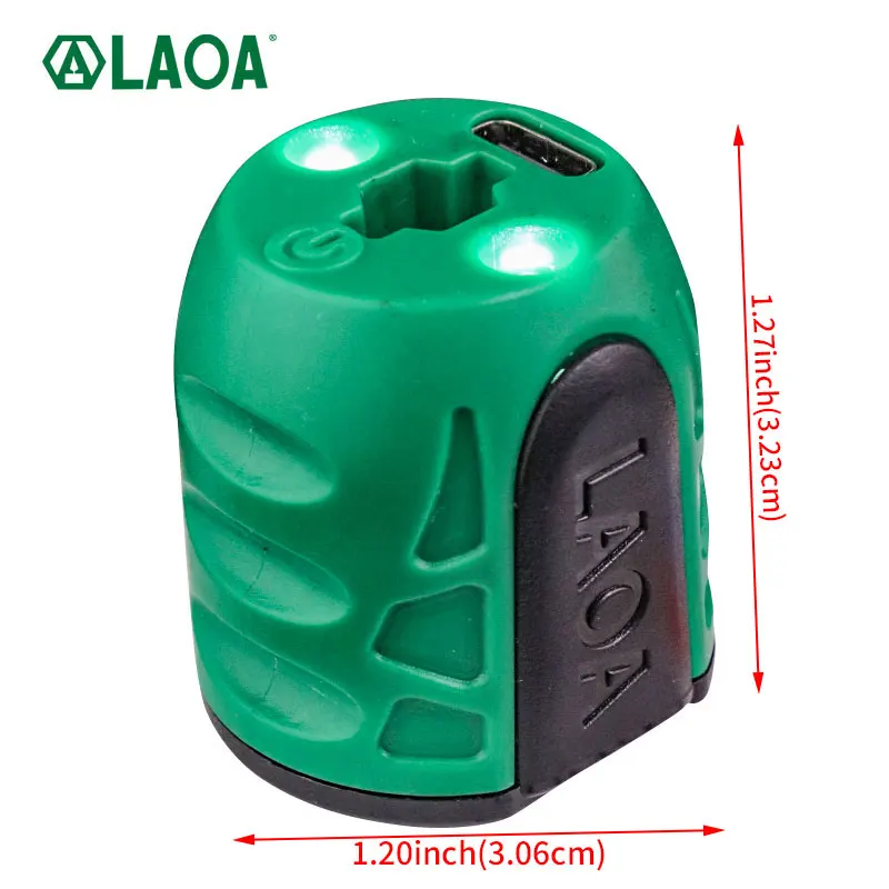 LAOA Multifunction Magnetizer Rechargeable Demagnetizer Lithium Battery LED Light for 6.35mm Screwdrivers Bits Motorcycle Tool