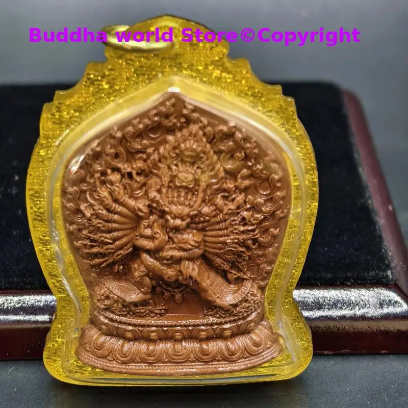 

2026 NEW Monk Master offering Blessing efficacious Yamantaka powerful manna sat-chaya Holy tsha-tsha Guarding Tangka Amulet