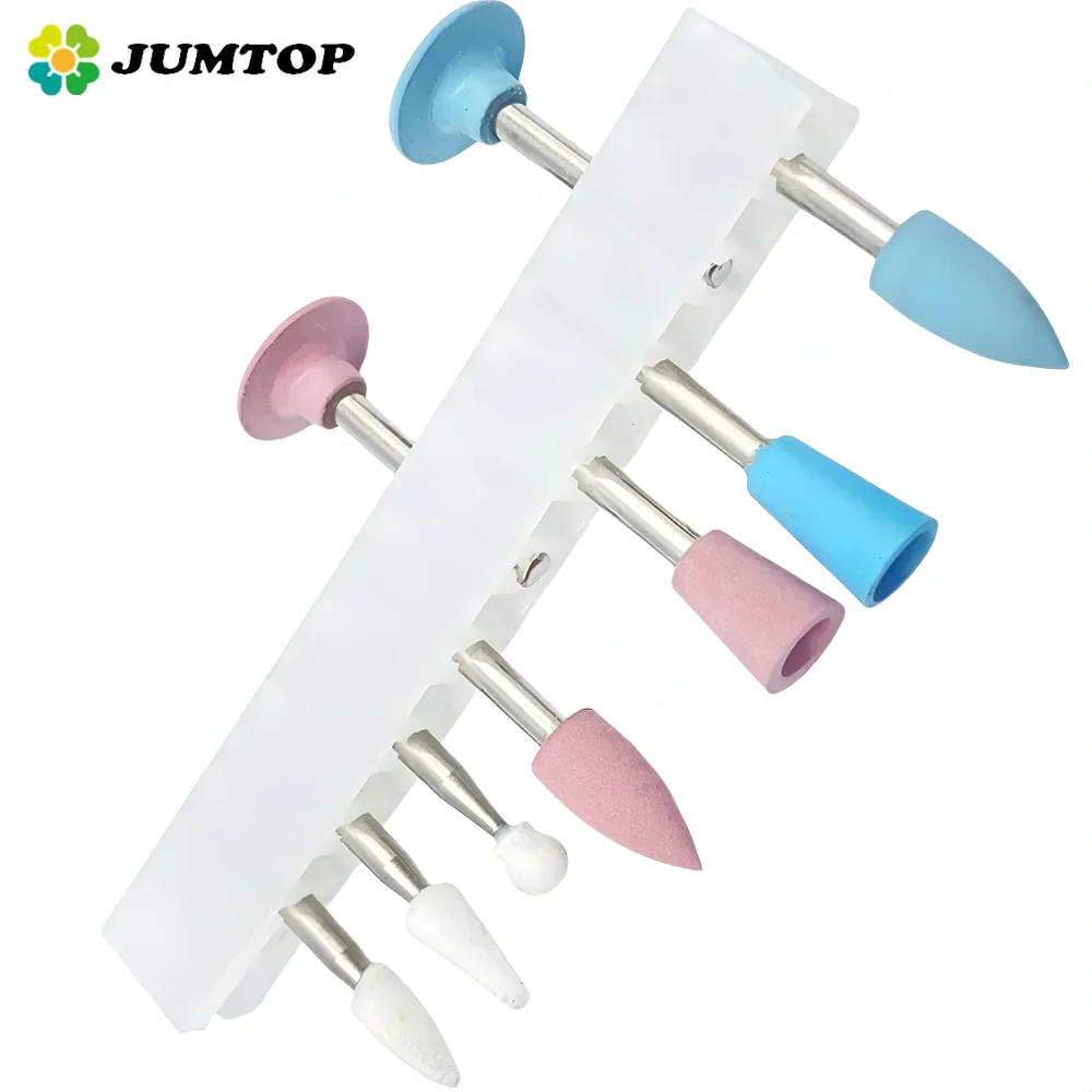 

9Pcs Dental Composite Polishing Kit RA0309 - Low Speed Handpiece Contra Angle Set for Resin Sanding, Finishing & Shining