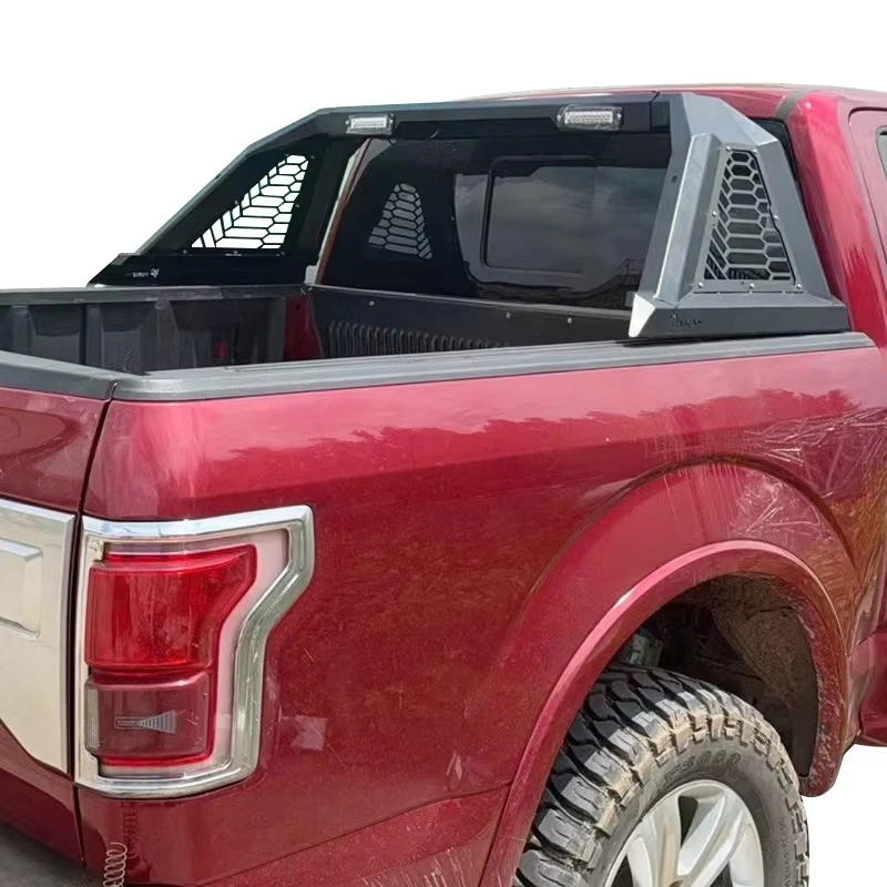 Universal 4X4 Pickup Truck Black Steel Roll Sport Roll Bar Roll Cage Goalpost Gantry for  Ranger F150 Tundra RAM