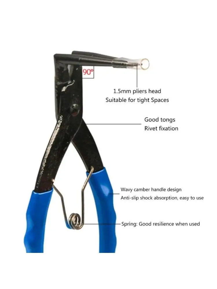 Ring Pliers Heavy Duty 90-degree Long Nose Internal Ring Retaining Circlip