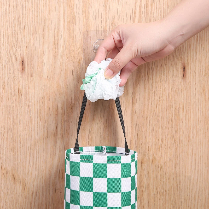 Kitchen Hanging Garbage Collection Storage Bag Wall Hanging Garbage Bag Storage Shopping Bag Organizer Plastic Bag Holder