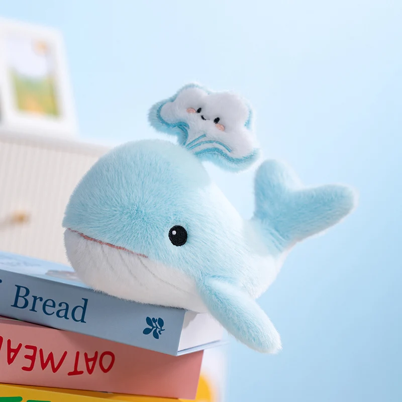 1pc 20cm adorável baleia brinquedos de pelúcia recheado animal macio baleia azul bonecas brinquedo kawaii para aniversário presente natal