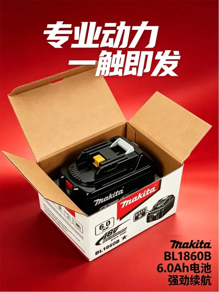 2026 Neue Original Makita Lithium-Ionen-Akku 18V 6000mAh 18V Ersatzakkus BL1860 BL1830 BL1850 BL1860B