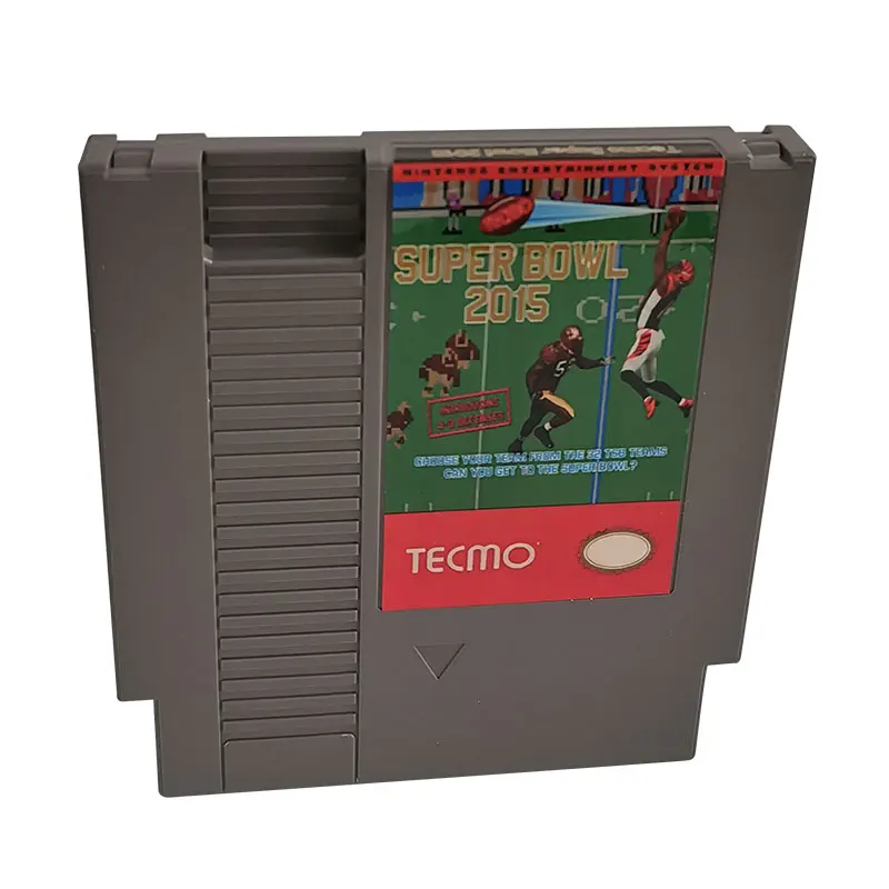 Tecmo Super Bowl 2015 - USA Version Cartridge 8 bit Video Game Cart Famicom Single Card For NES Classic Console - Battery Save