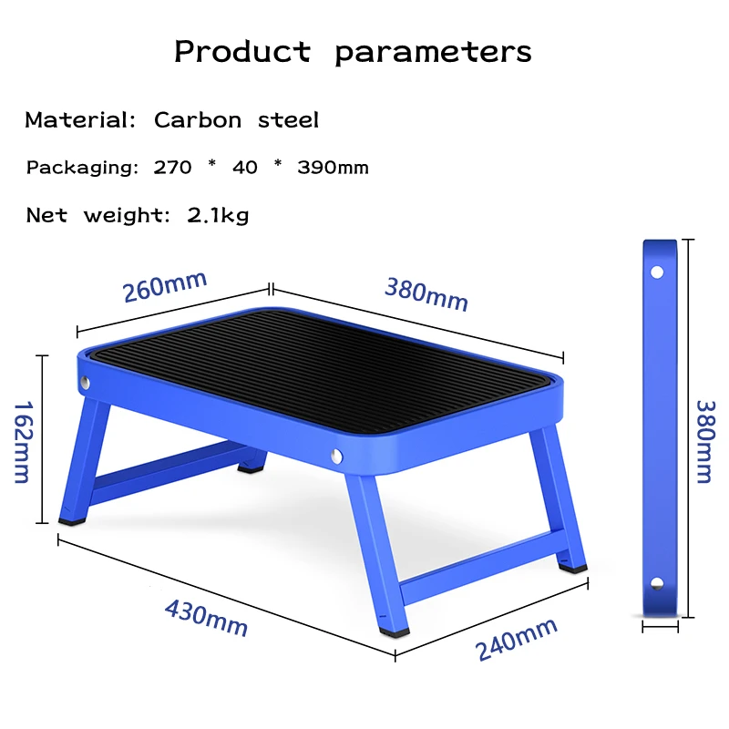 Outdoor Stool Caravan Entry Step Stool Foldable Portable Non Slip Surface Camper Trailer RV Foldable Step Stool Non-slip Stool