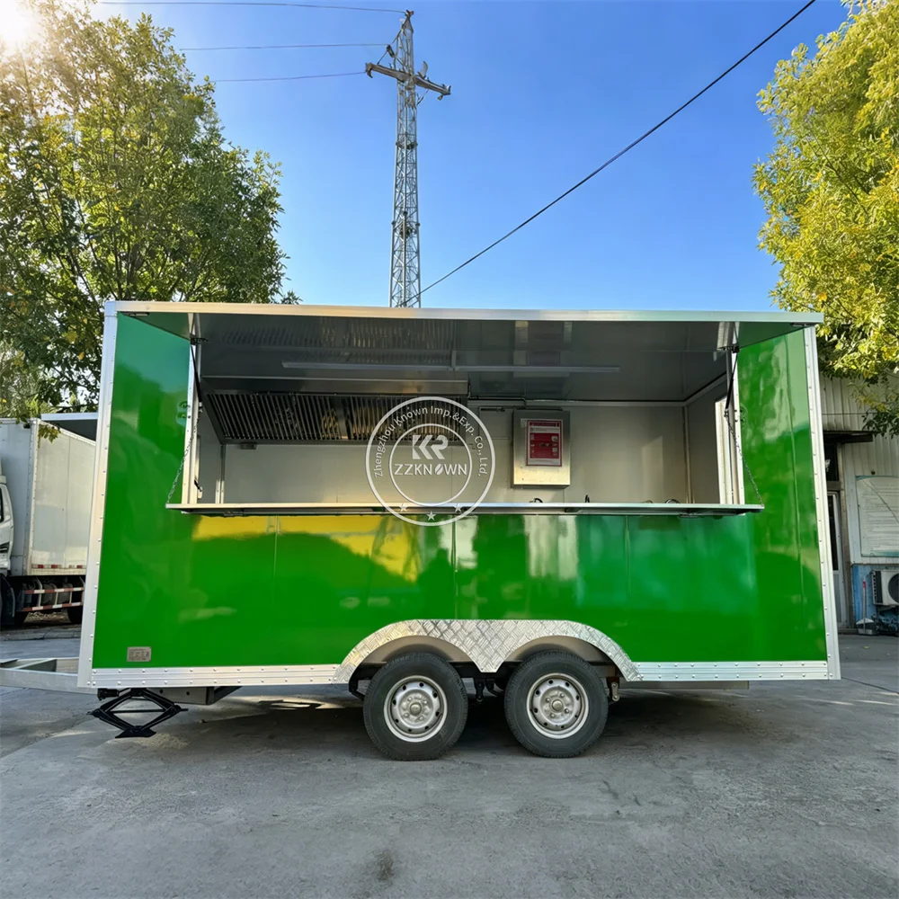 

Street Vending Coffee Ice Cream Food Trailer Food Truck High Quality Mobile Kitchen Trailer Fully Equipped
