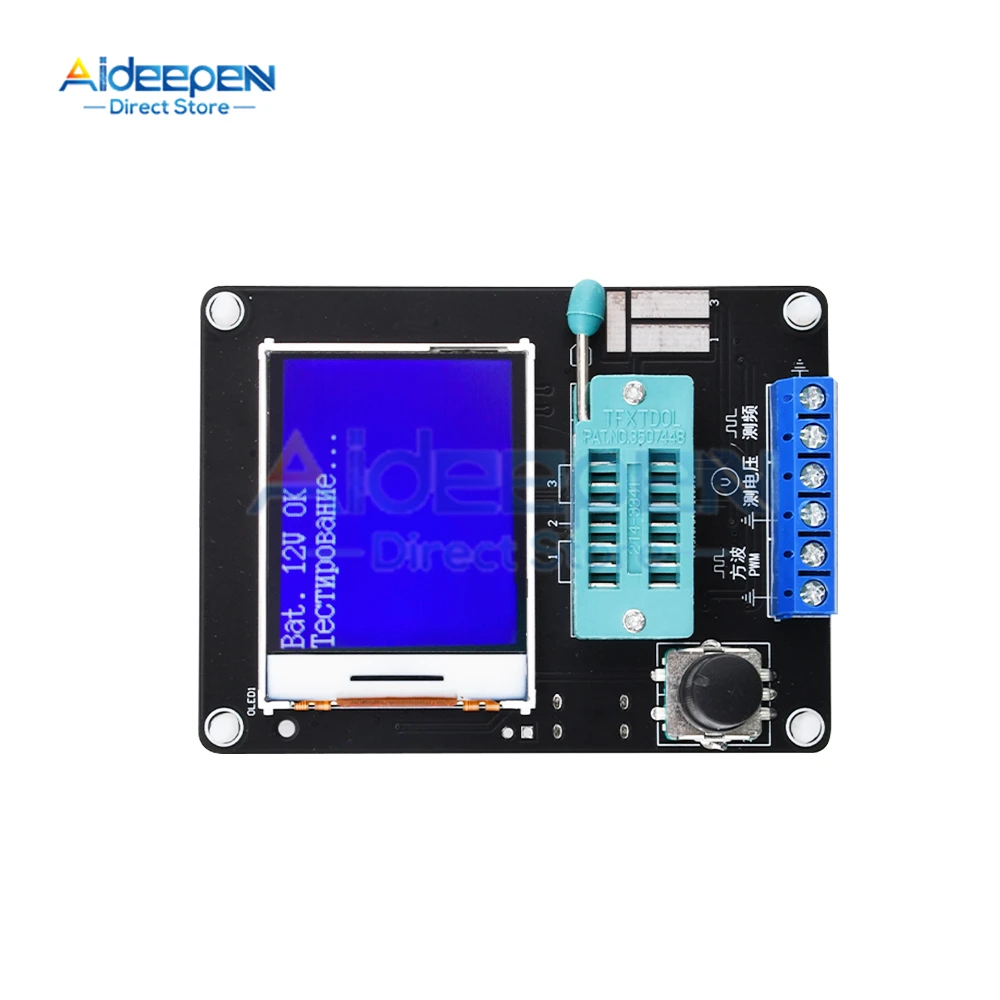 Nuova versione GM328A Transistor Tester diodo capacità ESR misuratore di frequenza di tensione PWM generatore di segnale a onda quadrata saldatura