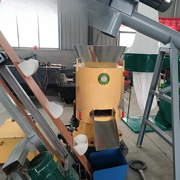 Wood Chip Biomass Straw Mini Pellet Flat Die Small Scale Wood Pellet Mill Feed Processing Machine
