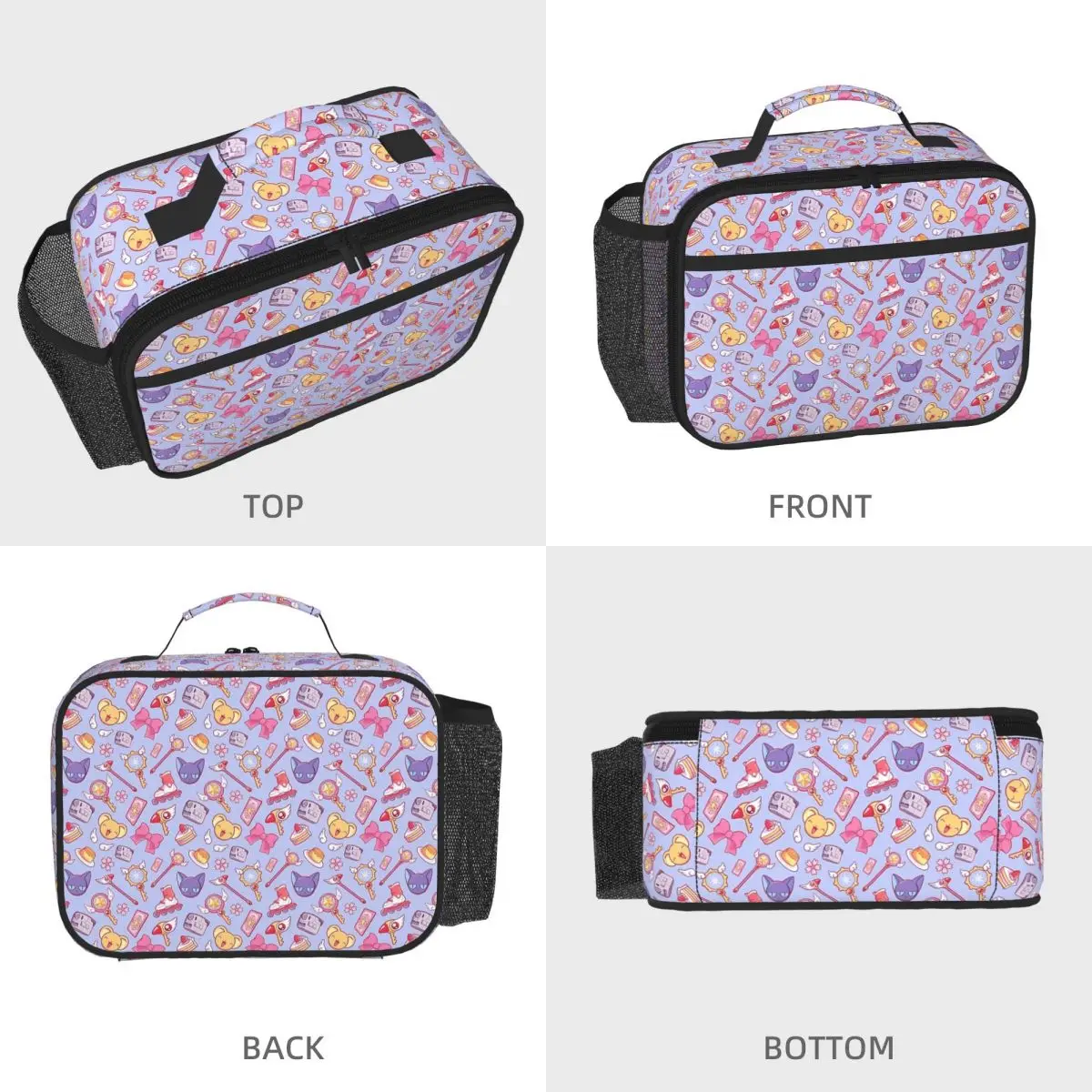 Sakura Card Captor - Violet Insulated Lunch Bag for Kids School Cooler Thermal Food Box Tote Portable Lunch Boxes Container