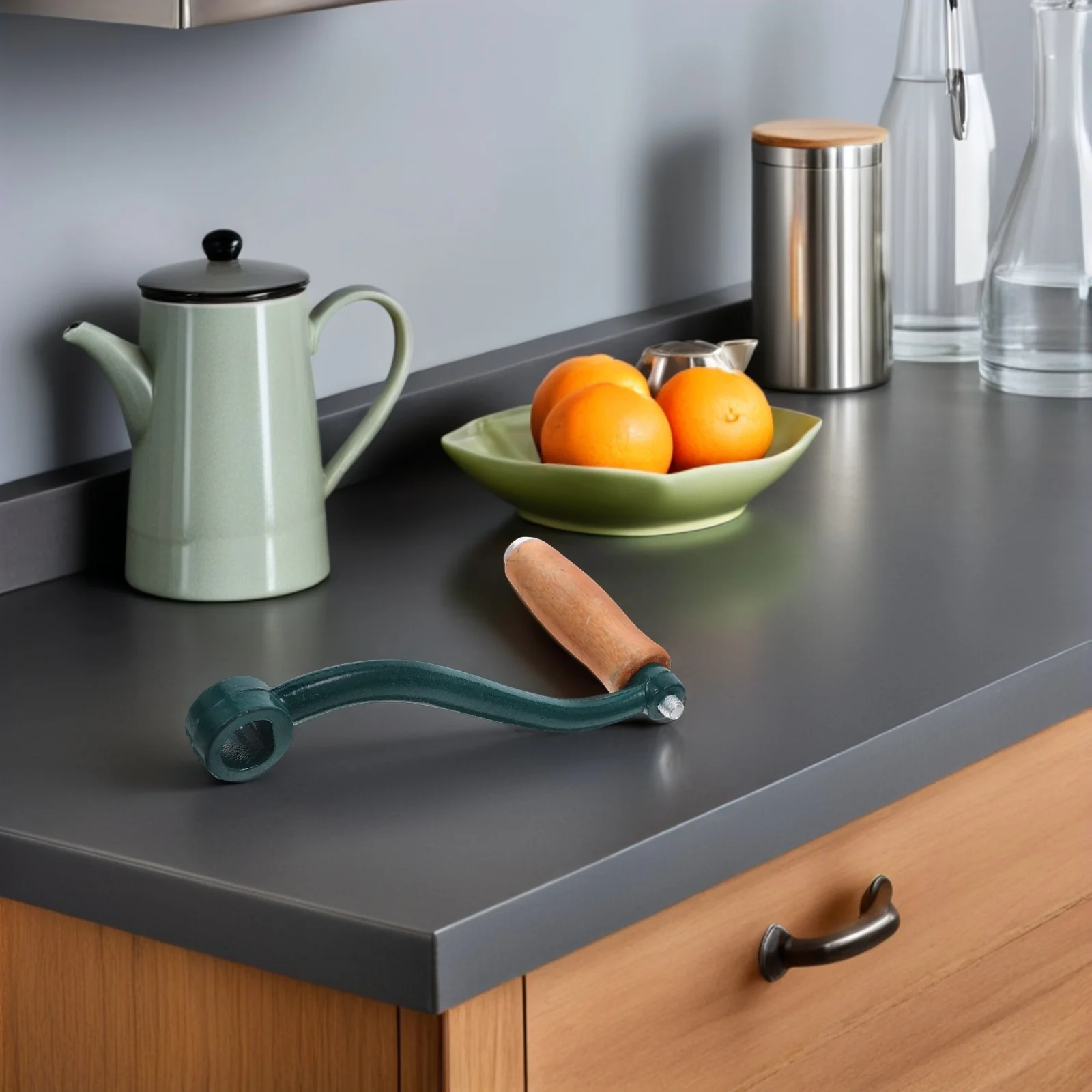 

Manual Meat Grinder Handle Hand Crank Mincer For Home Kitchen Camping Outdoor Use Hamburger Grinder Crank Handle Multifunctional