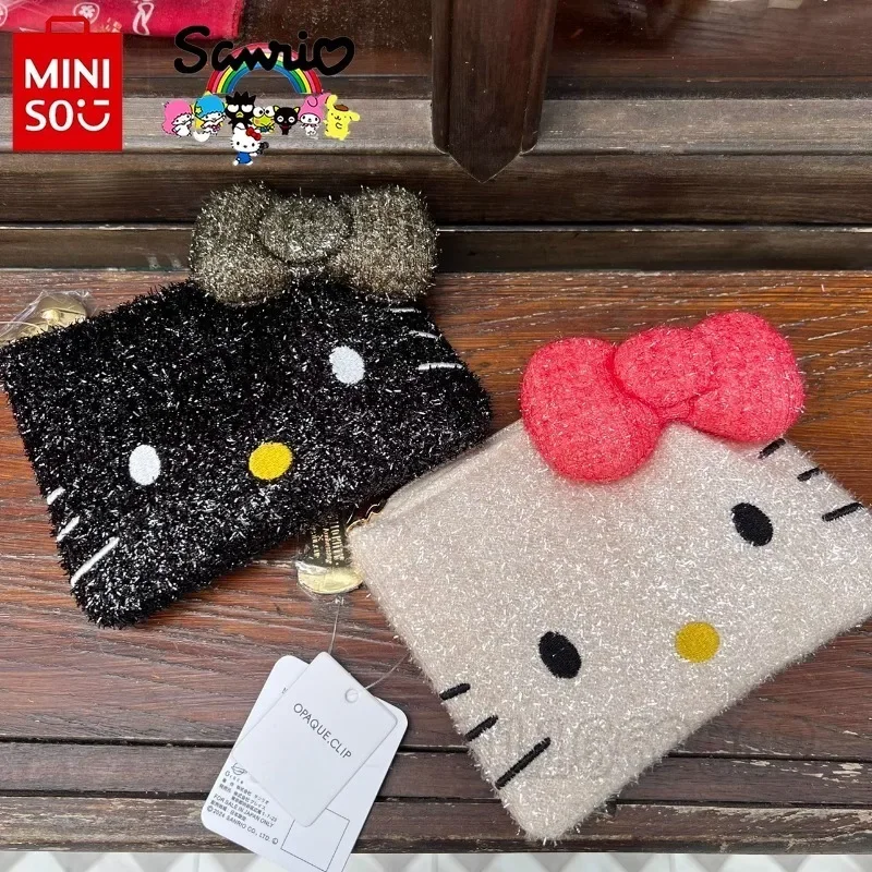  Hello Kitty New Shiny Coin Purse Luxury Brand Fashion Women's Coin Purse Cartoon Cute Fashion Trend Shiny Coin Purse