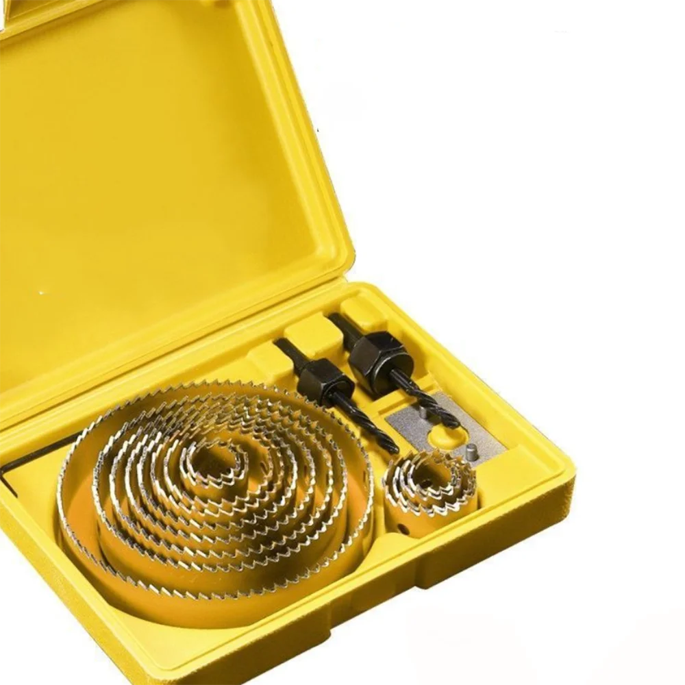 Universal hole opener woodworking bimetal multifunctional leather plastic PVC artifact round drill bit