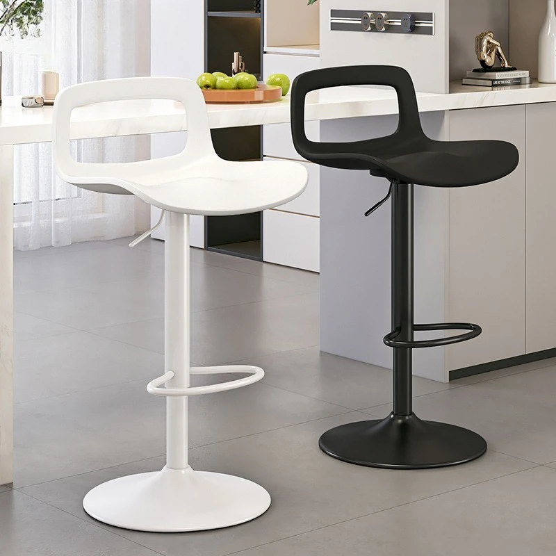 

Минималистичный новый барный стул с подъемным механизмом и высокой спинкой, современный простой барный стул, высокий стул для кассовой зоны