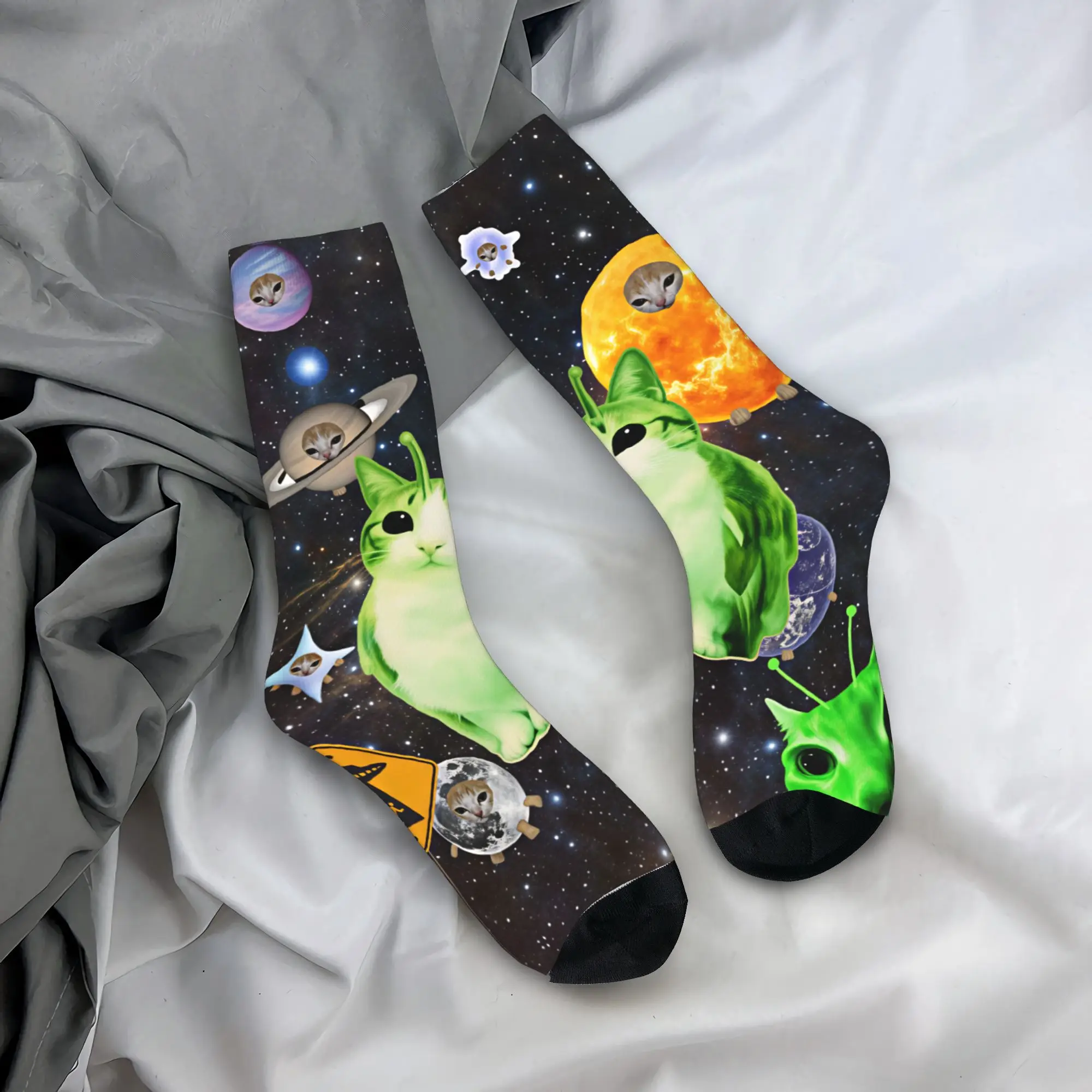 

Meowl Cat Stockings Leisure Socks Men's Quality Socks Autumn Skateboard Custom Anti Skid Socks Birthday Present