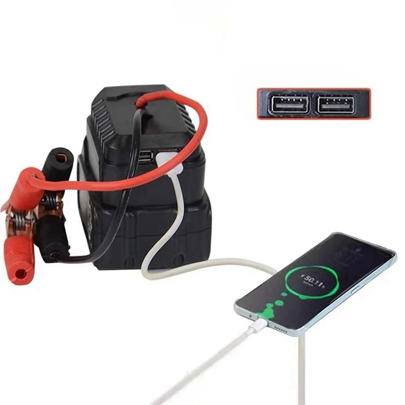

TFORU-Igniter Jump Starter For Lithium Battery Booster Cable Adapter Emergency Power Kit DIY Converter With Clip