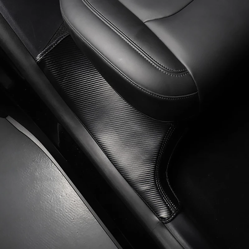 عتبة الباب مكافحة ركلة الجلود الباب الخلفي واقية غطاء مراتب مضاد للركلة حامي ملصقات ل تسلا نموذج Y 2020-2024