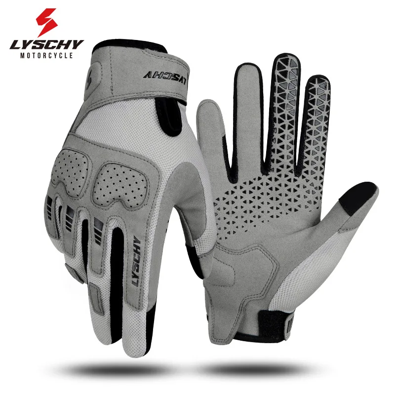 Lyschy thunder wings summer motorcycle riding gloves thin breathable anti-drop locomotive retro sunscreen 장갑