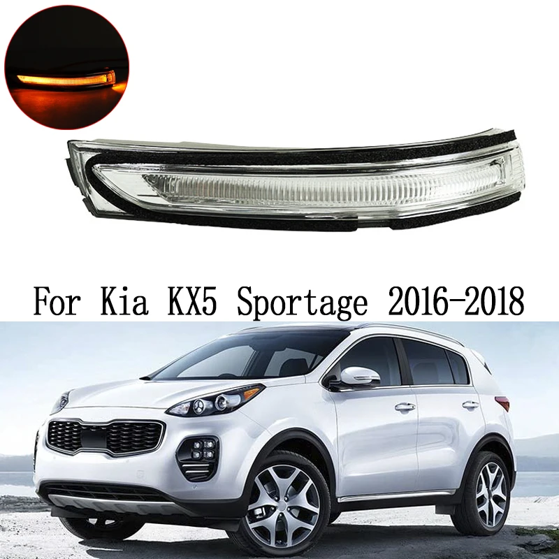 Car Rearview Side Mirror Turn Signal Lamp Light Indicating For Kia KX5 Sportage 2016-2018 87614D9000 87624D9000